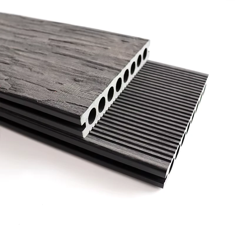 Slip Resistant Heavy Duty PVC WPC Outdoor Decking with Moisture Resistant and Anti Corrosion Surface for Gardens