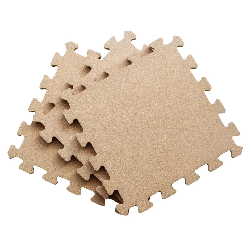 Soft Cork EVA Foam Wood Grain Floor Anti slip Felt Cork Puzzle Mats
