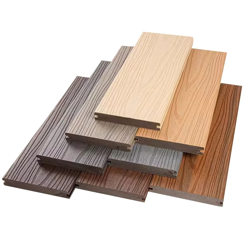Solid Generation Co-Extruded Anti-Corrosion Anti-Slip WPC Decking for Exterior Outdoor Courtyard Villa Garden Park