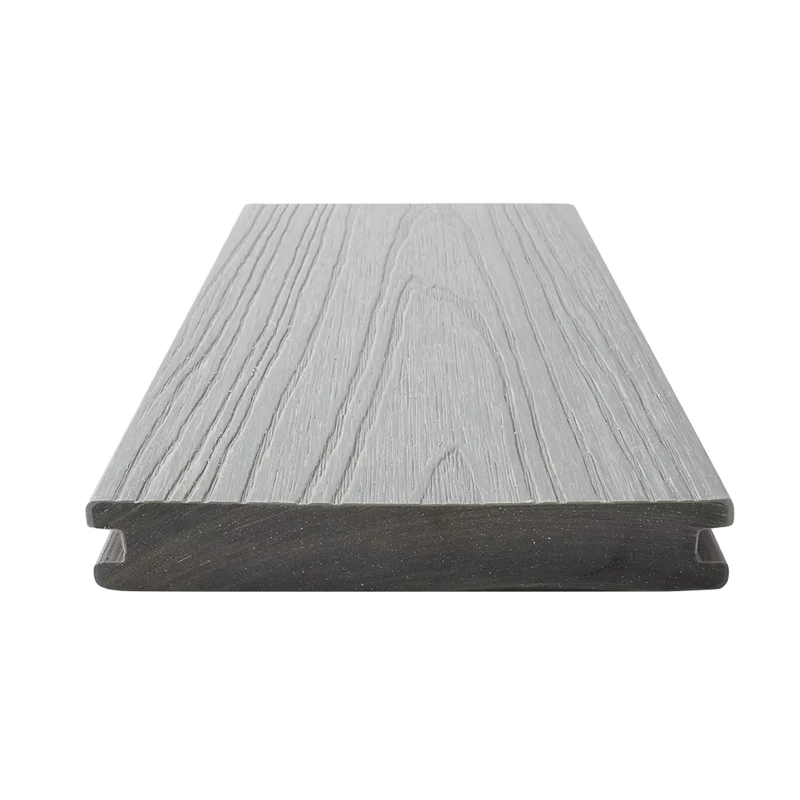 Solid WPC Decking Eco Friendly Waterproof Interlocking Decking Smooth Surface Traditional European for Courtyard Outdoor Use