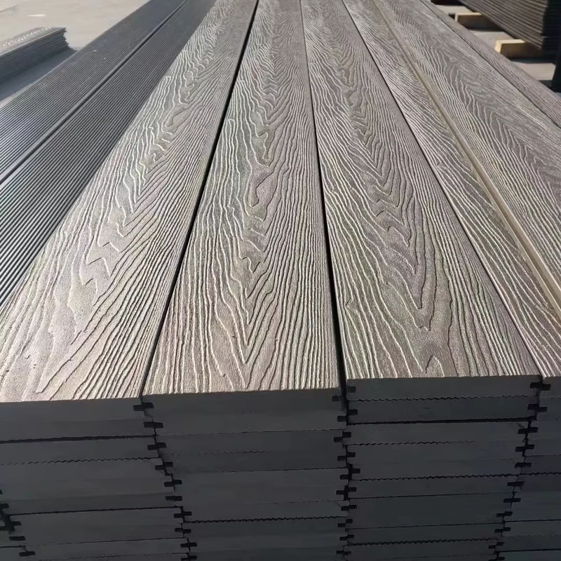 Solid WPC Outdoor Artificial Co extrusion Wood Composite Decking