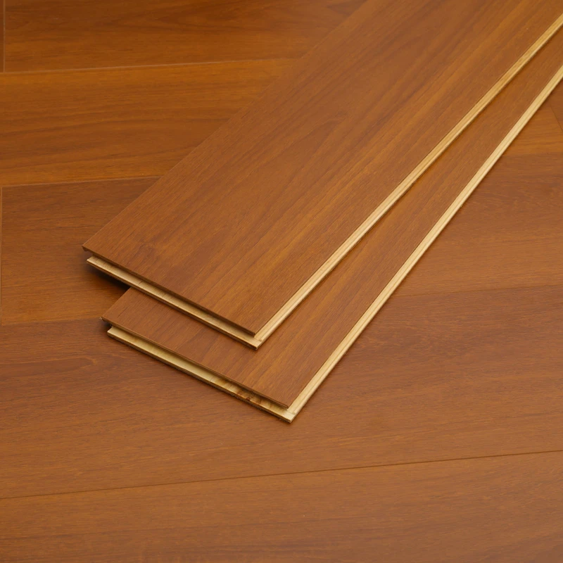 Solid Wood Composite Flooring Three layer Wear resistant Anti fouling Easy to Install