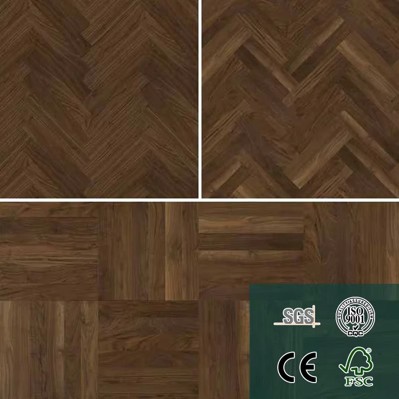 Solid Wood Flooring Composite Engineered Parquet Floor Scratch Resistant Indoor Luxury Interior Wooden Floor