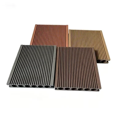Solid straight grain WPC wood flooring waterproof and moisture proof for outdoor use around swimming pools