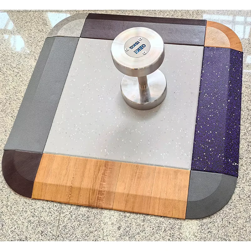 Sound Absorbing PVC Floor Tile Luxurious Design Custom Protective Flooring Gym Mats for Home Commercial Fit Room