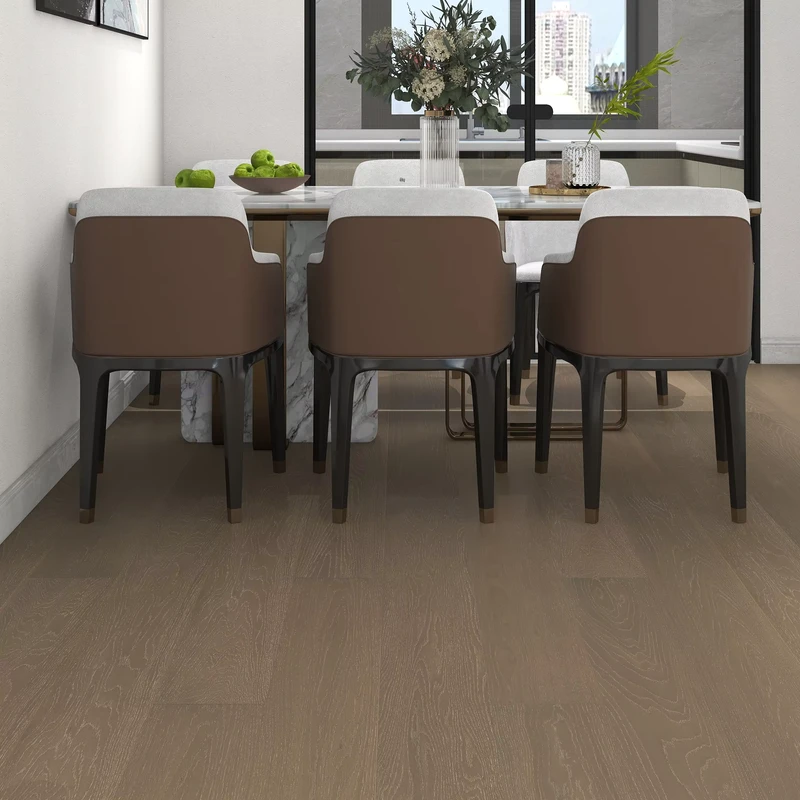 Sound Insulation Comfort 8mm Dry Back SPC Flooring with Cork Backing Plain Surface for Hospital Use