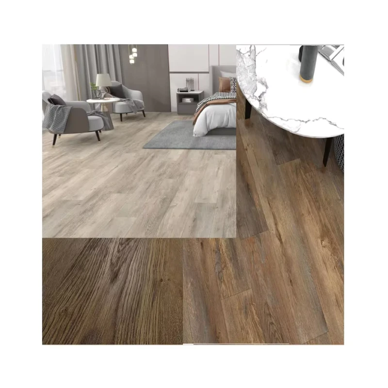Soundproof PVC Plank 6mm 6.5mm Interlocking SPC Vinyl Flooring With Underlay