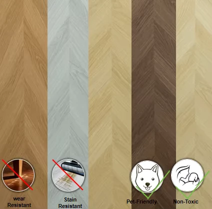 Special Offer Variety Large Wide Board Waterproof Easy Installation Human Character Fishbone Spell Vinyl SPC Hotel Apartment