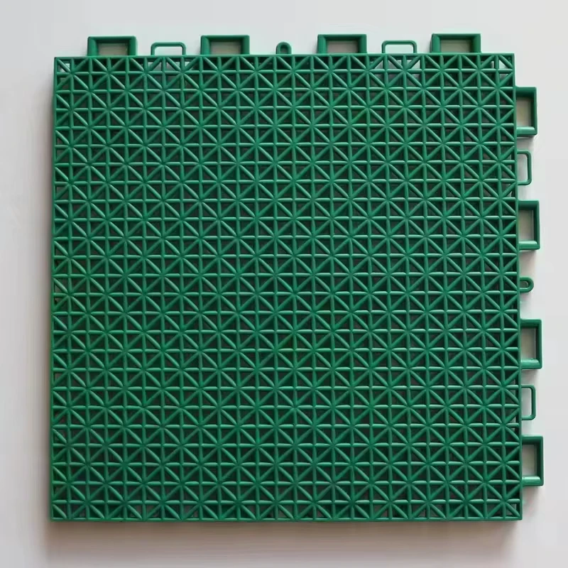 Sports Flooring Mats Slip resistant Wear resistant Shock Absorption 15mm Thick Plastic for Indoor Outdoor Use