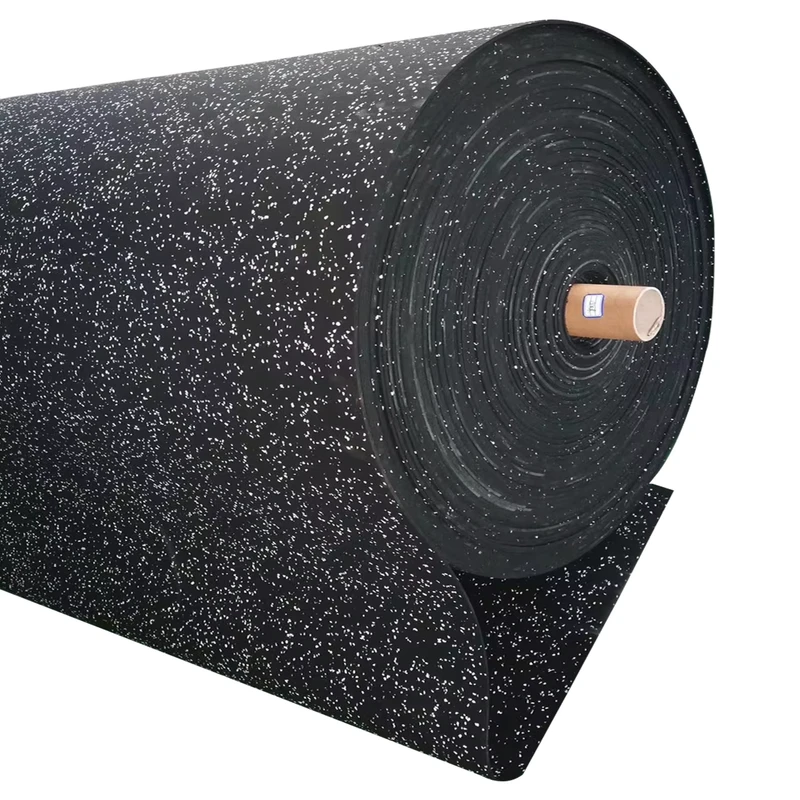 Sports Flooring Surface Thickness 3-12mm Length Customized EPDM Gym Rubber Flooring