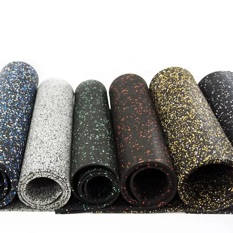 Sports Protective EPDM Rubber Roll Anti Slip 4MM 6MM 8MM 12MM Rubber Flooring Roll for Gymnasiums and Fitness Facilities