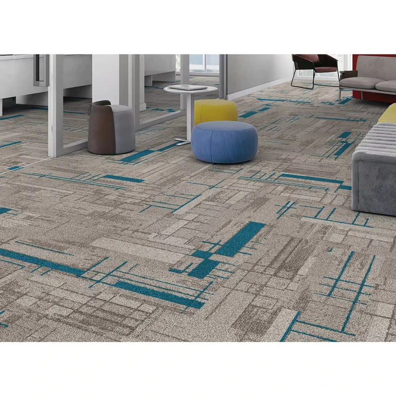 Square Living Room Flooring Mat Carpet Anti Static and Slip Multi Color Self Adhesive Carpet Tile for Office