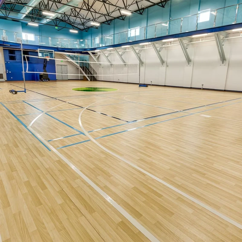 Stain Resistant Easy Maintain Anti slip 4.5mm 6mm Sports Flooring for Volleyball Court