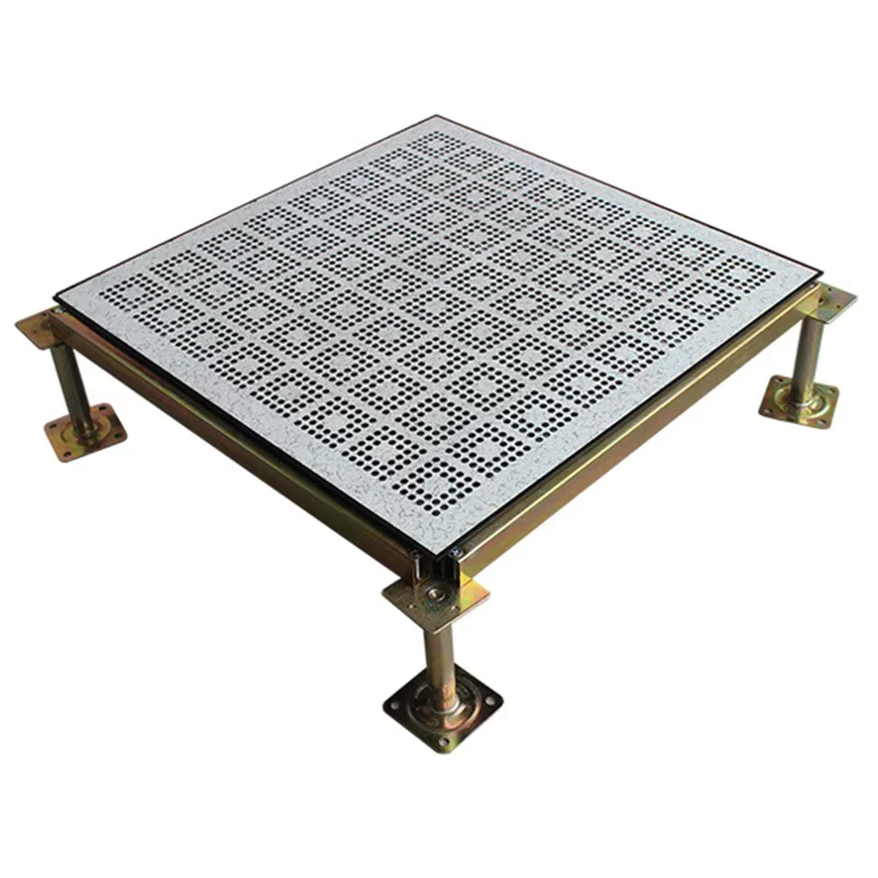 Steel Access Floor Anti Static Raised Floor Tiles Data Center Computer Room Use HPL PVC Ceramic Surface