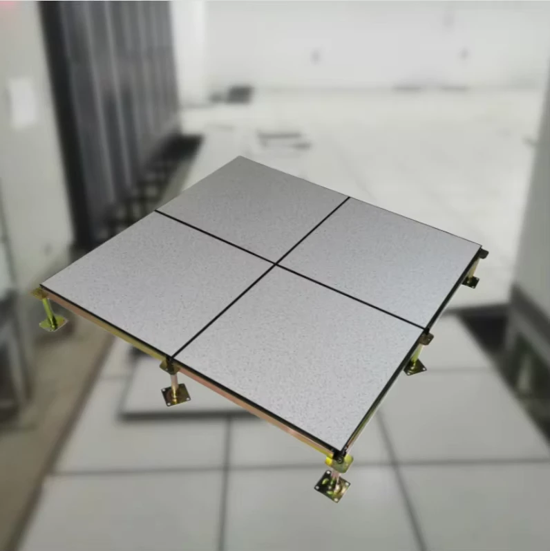 Steel Anti Static Raised Access Floor Size 600×600 mm HPL PVC Raised Floor for Server Room Data Center Room