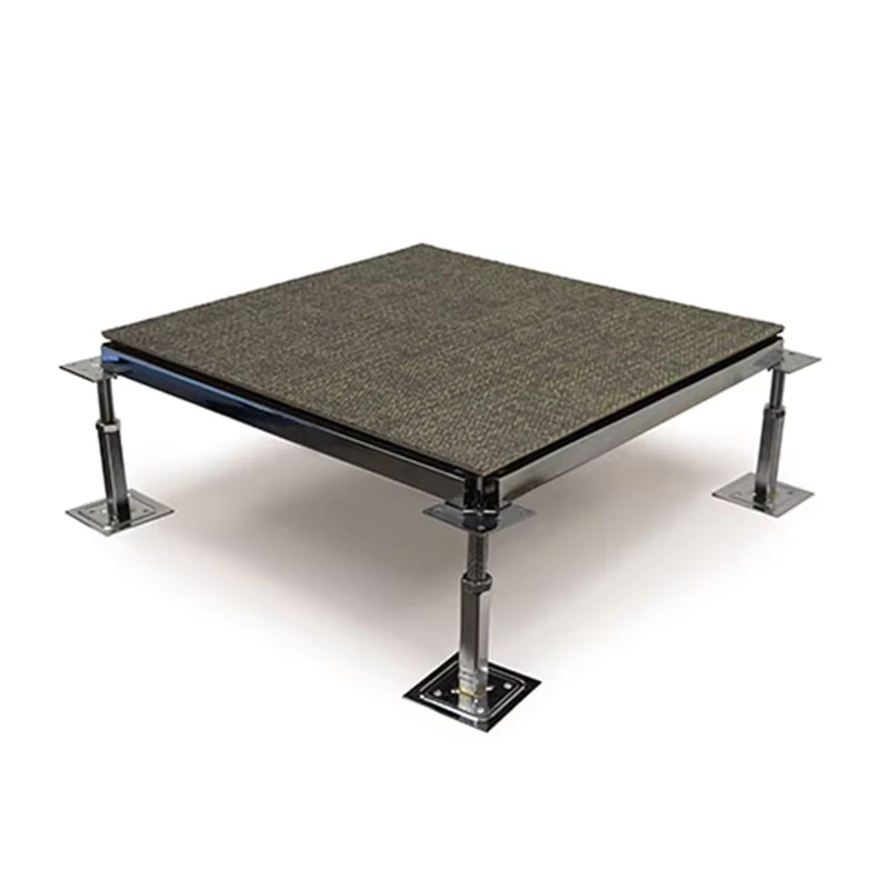 Steel Elevated Flooring with Carpet Pattern Vinyl Surface Core Is Cement Load Type Have Ultra Light Light Ordinary Heavy