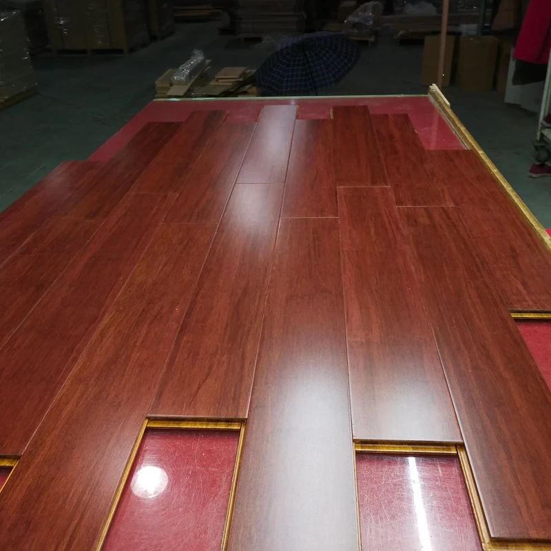 Strand Woven Stained Bamboo Flooring Eco Friendly Modern Design Parquet En Bambou Flooring From CN