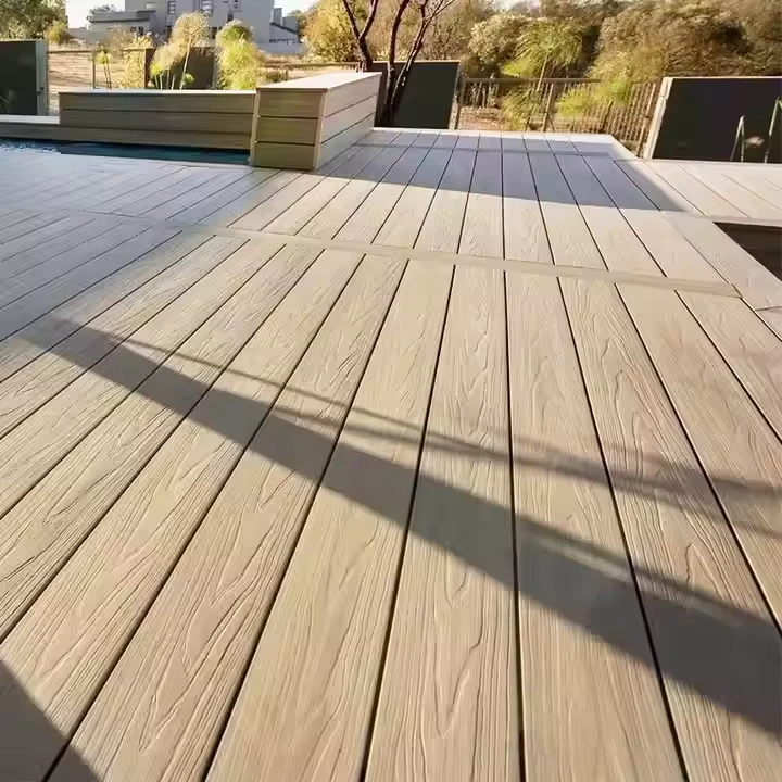 Strandwoven Solid High Density Outdoor Decking Tile Anti Slip Modern Design Stained Surface Garden Floor Bamboo Flooring