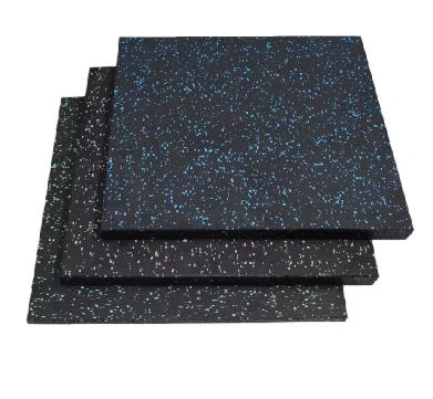 Strength Training Gym Mats Protective Rubber Flooring with Cushioning Shock Pad for Floor Workout Equipment