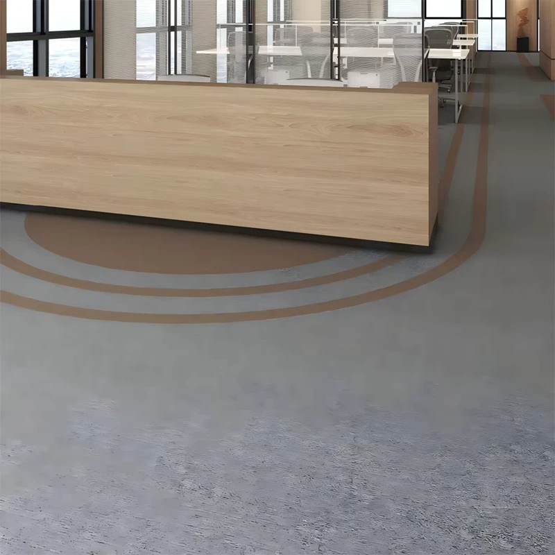 Striped Carpet Blocks PVC Backing Soundproof Anti Static Commercial Flooring for Law Firm Software Office Custom
