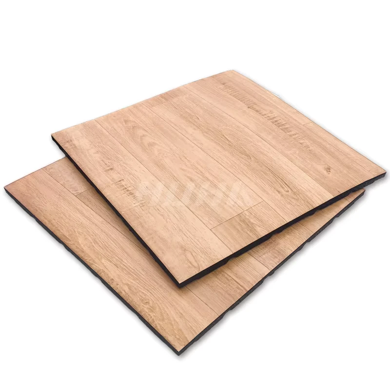 Stylish Flooring Solution Premium Wood-Grain Interlocking Gymfit Floor Mats OEM ODM Service Guangdong HUHA Factory Directly Sale