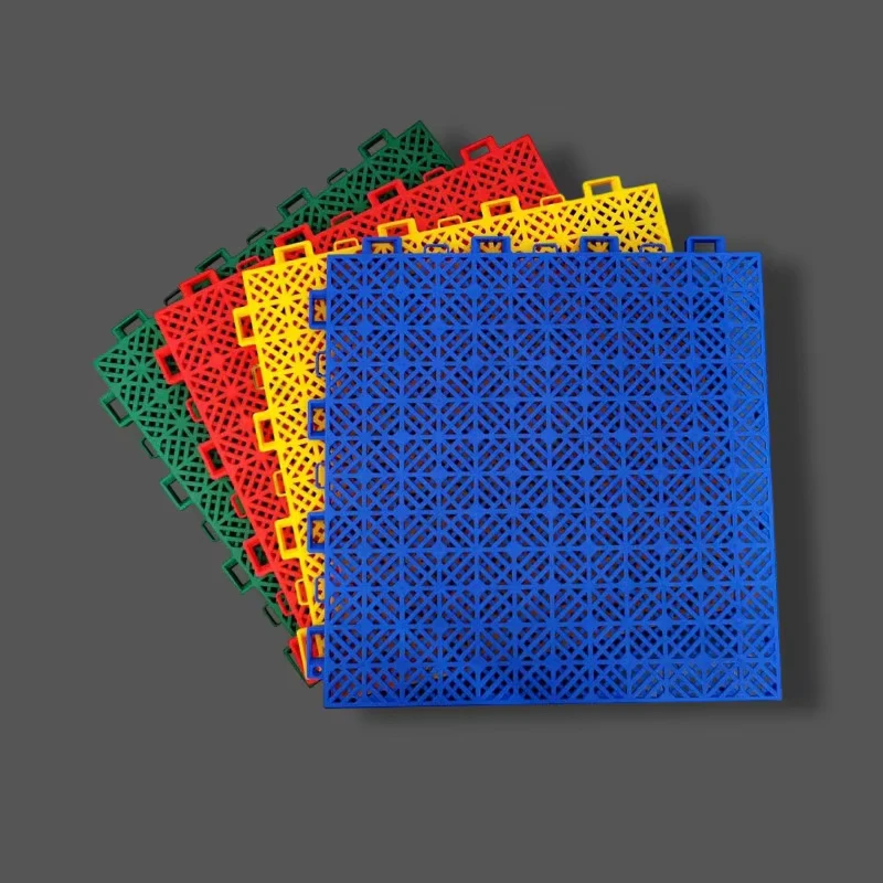 Suspended Modular Interlocking Rubber Plastic Sports Flooring System for Tennis Indoor Outdoor Courts