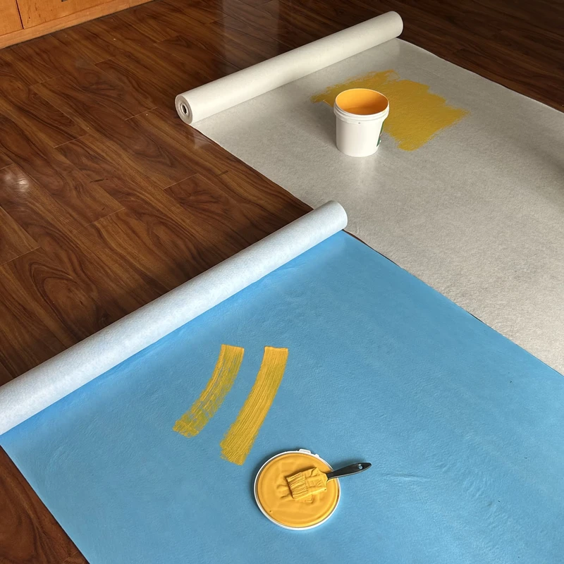 Temporary Floor Protection Anti Slip Carpet Waterproof Self Adhesive Floor Covering Protects Hardwood and Tile