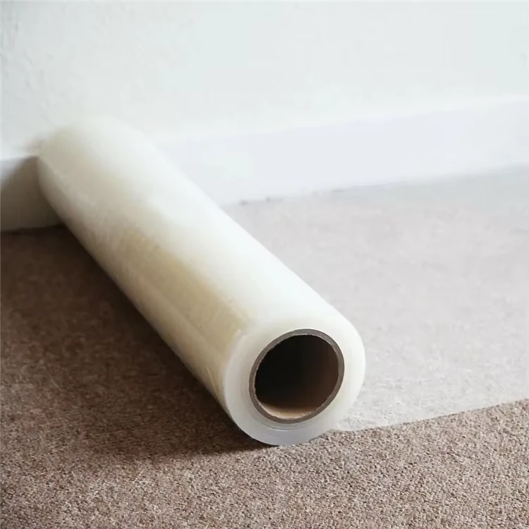 Thickened Floor Plastic Waterproof PE Protective Film Carpet From Mucous Membrane Self Adhesive Film