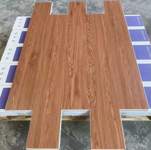 Tongue Groove Waterproof Wear Resistant EIR Surface Wood Grain Bamboo Oak SPC Engineered Flooring for Supermarket Staircase Use