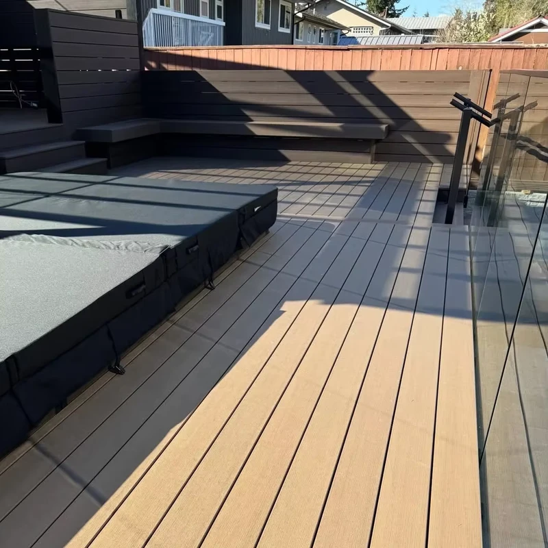 Traditional Design Decking Outdoor Application Decking Anti slip WPC Decking