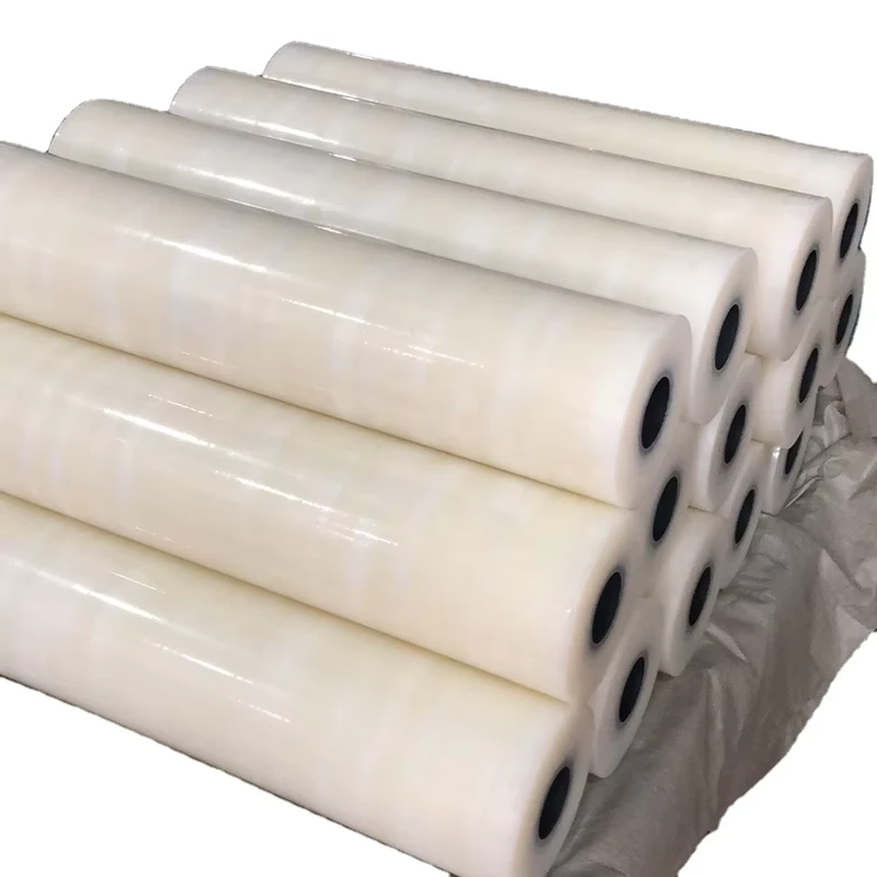 Transparent Self Adhesive Moisture Proof Plain Protective Film Roll Soft Wood Flooring Temporary Floor Protection Glossy PE 30cm