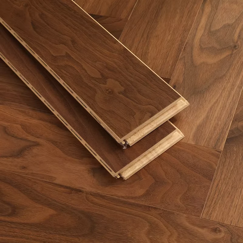 UV Lacquered White Oak Engineered Hardwood Flooring Smooth Lock Buckle Wood Floor for Indoor Projects