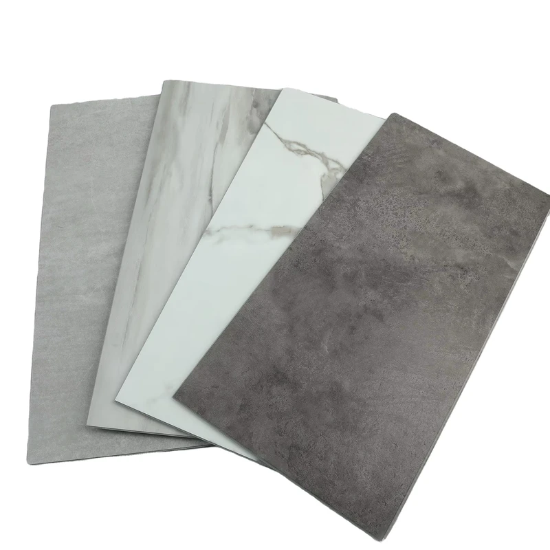 UV Marble Sheet Luxury Vinyl Flooring SPC PVC Click Vinyl Tiles Modern Indoor Office Use