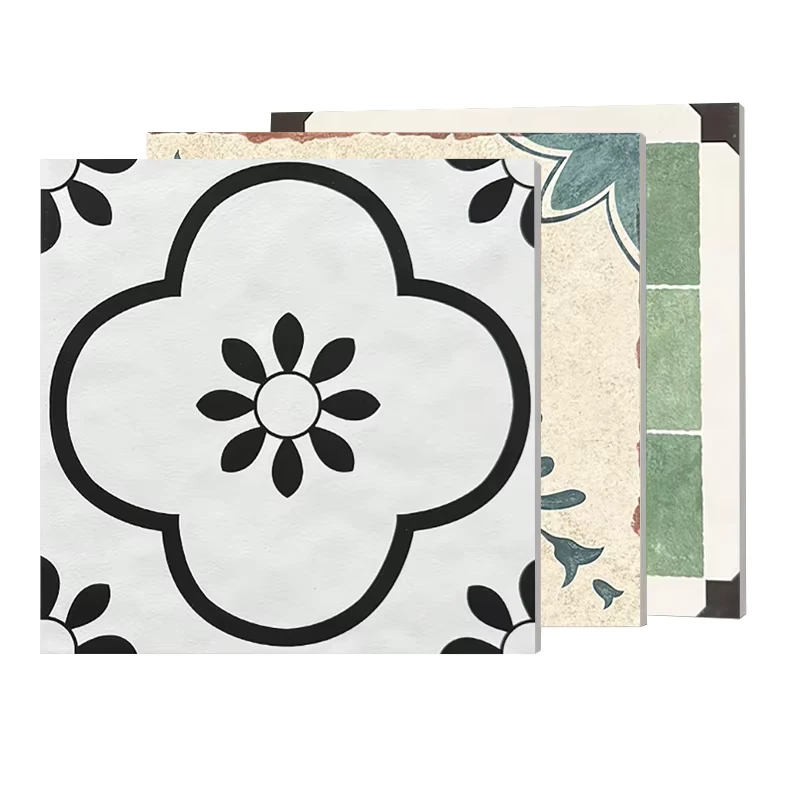 Unglazed All ceramic Modern Anti slip 8mm Thick Pattern Encaustic Tiles 200×200 Kitchen Bathroom Flooring Vintage