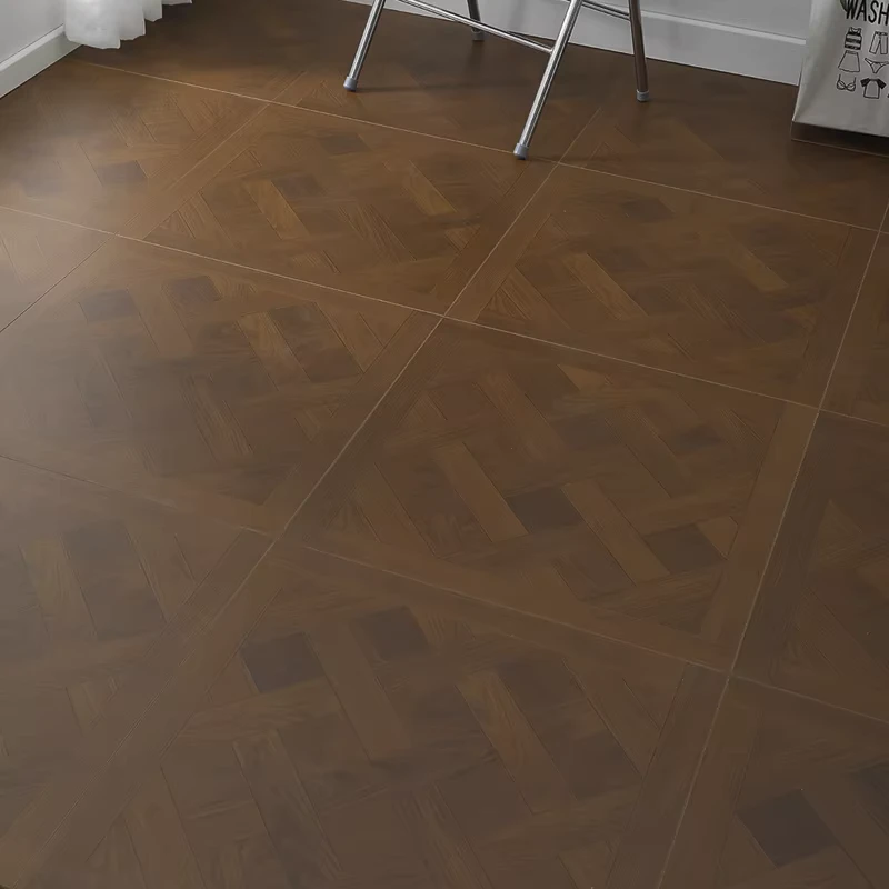 Versailles Parquet Laminated Flooring Durable Easy Click Installation High Gloss Matte Surface Treatment AC3 for Modern Bathroom