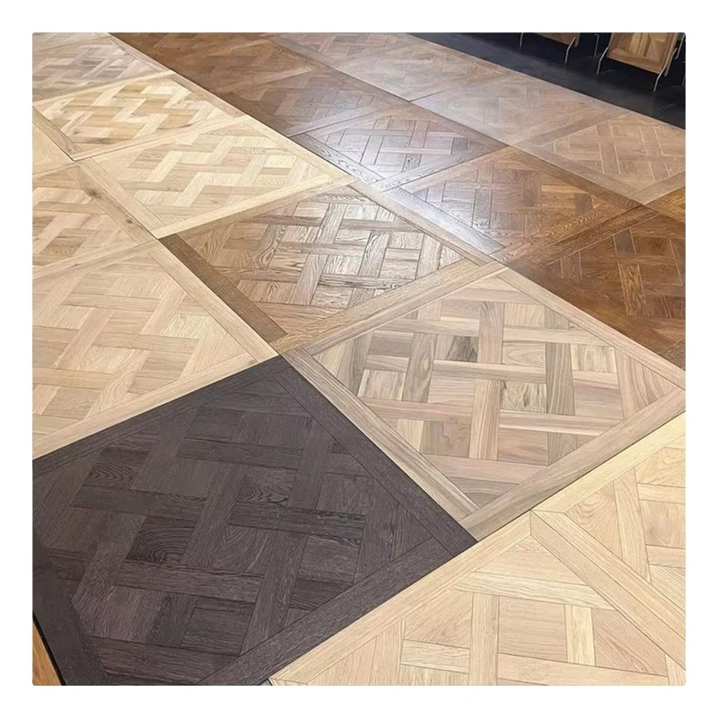 Versailles Style Solid Wood Artistic Parquet Flooring Eco friendly and Durable Wood Flooring