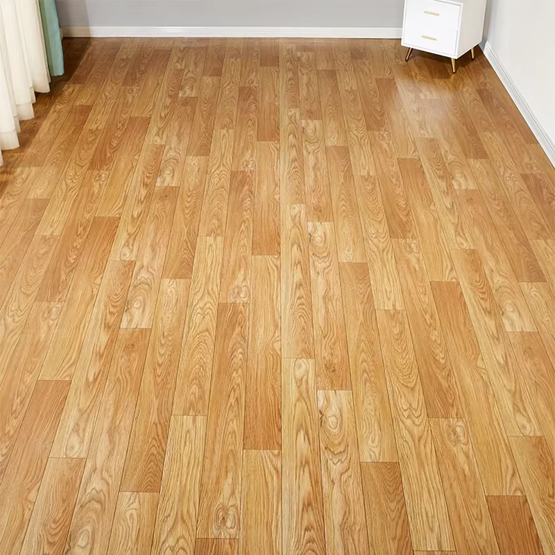 Vinyl Wood Plastic Wood Grain Mat 2mm-4mm Composite PVC Flooring Roll Fireproof Laminated Acoustic Wear Resistant Waterproof