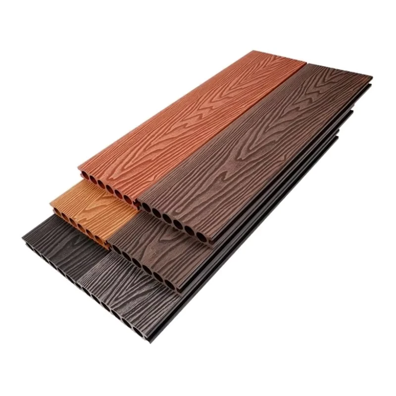 WPC Composite Decking Boards Square Grain Finish Teak White Oak Interlocking Patio Tiles Garden Kitchen Bathroom Basement