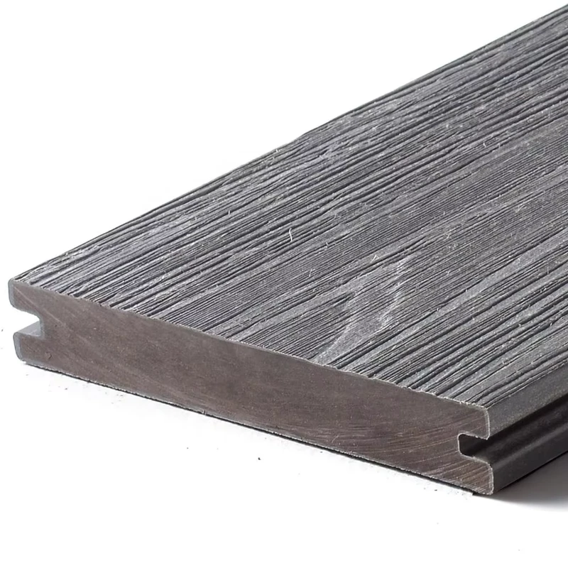 WPC Decking Board Panels Solid Heavy Loading No Crack Composite Decking System