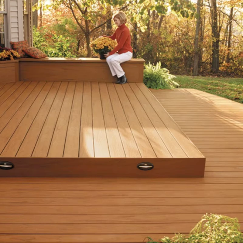 WPC Decking Flooring 3D Embossed Decking Waterproof Durable Outdoor DIY Decking Anti corrosive Ground Surface
