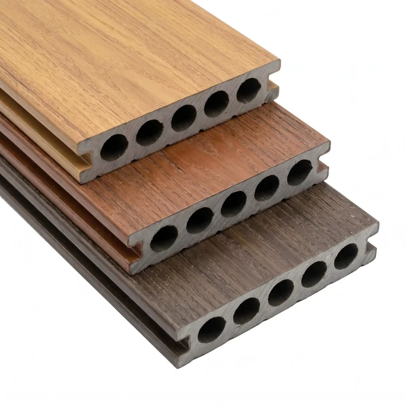 WPC Decking Waterproof Moldproof Interlocking Fireproof Eco Friendly Modern Decking for Garden Balcony 5+ Year