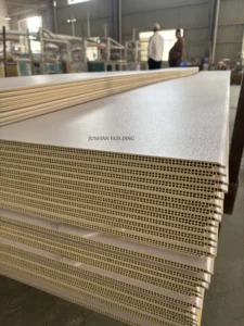 WPC Indoor Wall Panels and Wood Wall Fiber Board Panel for Hospital and Villa Interior Wall Wood Decor Paneling