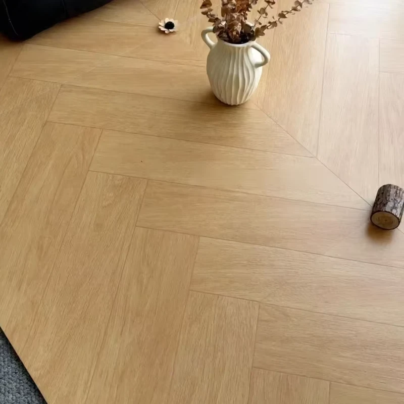 Warm Wood Look Floor Tiles 60x60cm Low Gloss Surface Anti Slip Durable Home Decoration Villa Wood Style Flooring