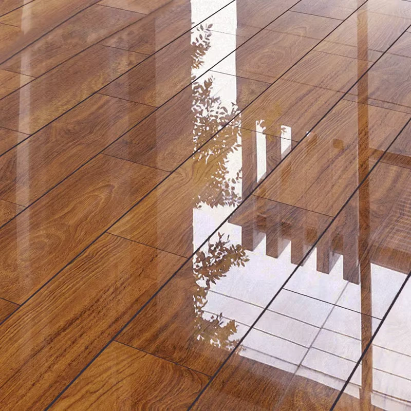 Water Resistant Ac4 8mm Hdf High Class Shiny Laminate Flooring Glossy Laminate Flooring