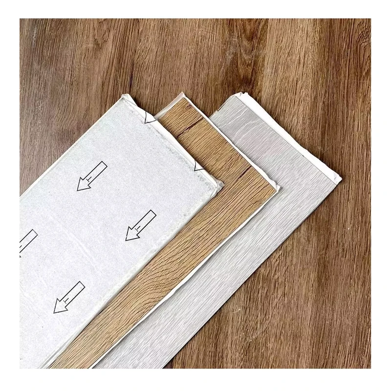 Waterproof Bathroom Floor Plastic Tiles PVC Adhesive Vinyl Plank Floor Flexible Flooring