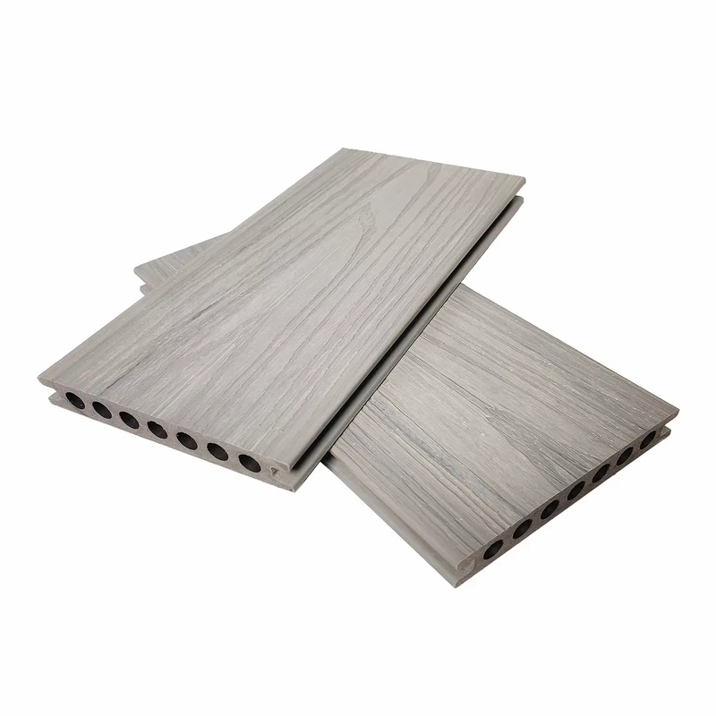 Waterproof Outdoor Wood Recycled Plastic Decking Co extrusion WPC Flooring for Garden Brushed Technique Outdoor Floor Deck