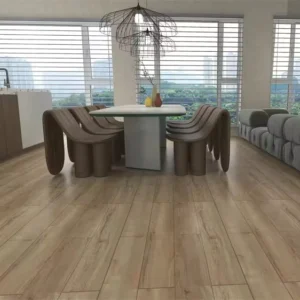 Waterproof Rigid Core SPC Flooring 5mm 6mm Luxury Vinyl Plank with IXPE Underlayment for Commercial Hotel
