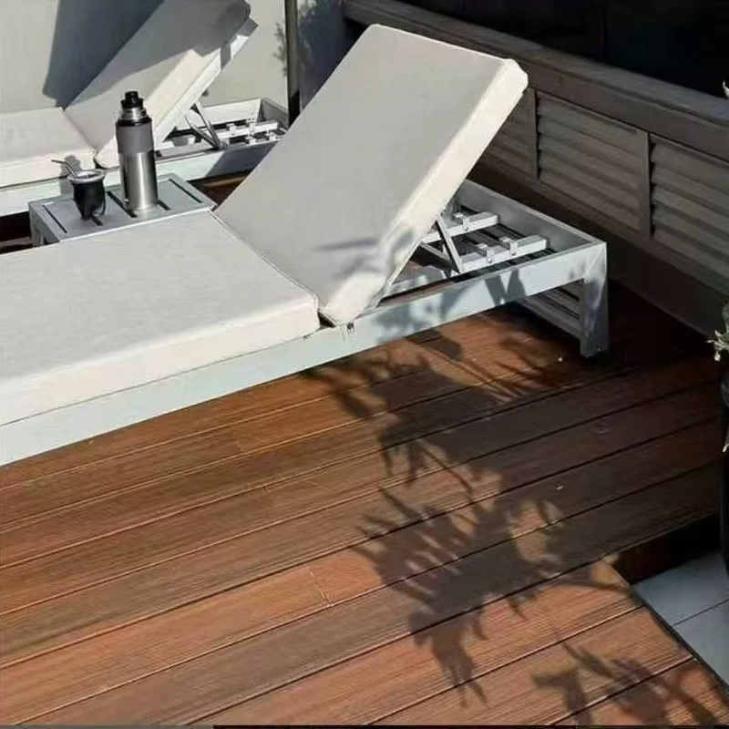 Waterproof WPC Decking 3D Wood Grain Co extrusion Composite Decking for Outdoor Garden Wood Plastic Deck Tile Board Flooring