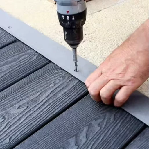 Waterproof Wood Plastic Composite Flooring Material WPC Decking Board Outdoor Indoor
