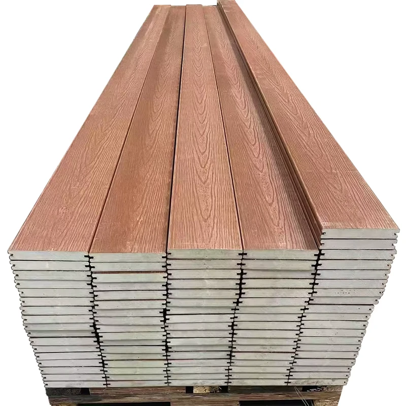 Waterproof and Fireproof in Various Sizes Outdoor WPC Decking Composite Decking Deck Flooring
